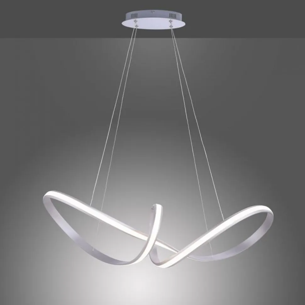 Stilvolle LED Hängelampe in Stahl L:91 cm 39 W dimmbar