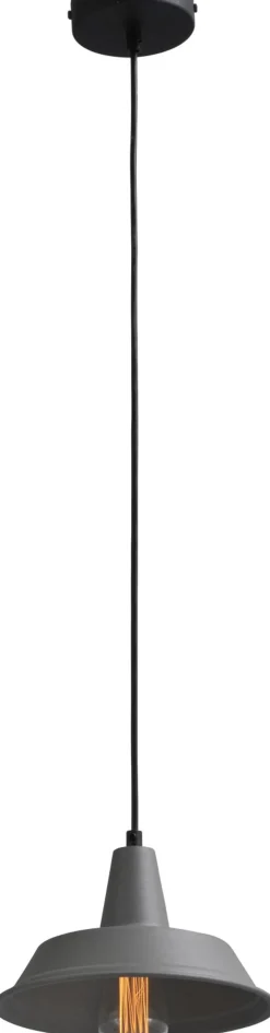 Stilvolle Pendelleuchte Grau Ø25cm E27 Handarbeit