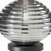 Stilvolle Tischlampe Rauchglas 28 cm E27 dekorativ