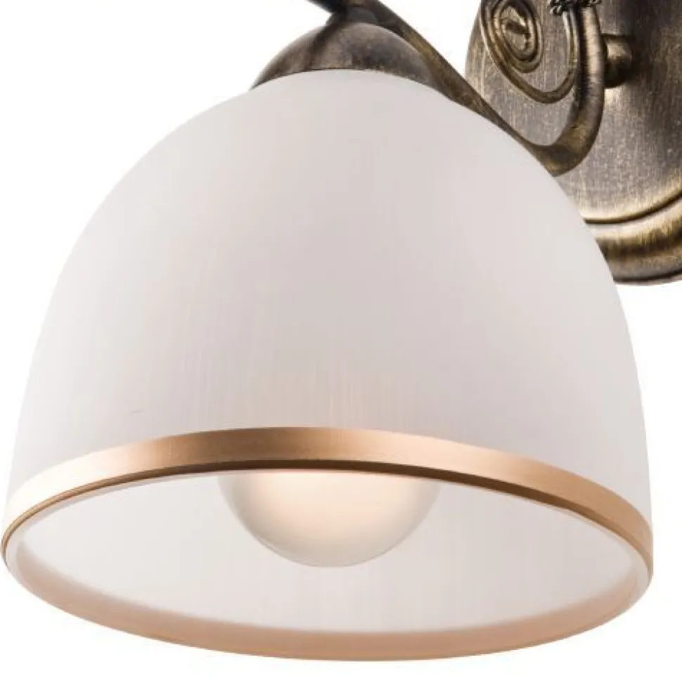 Stilvolle Wandlampe NARELLA Shabby Schwarz