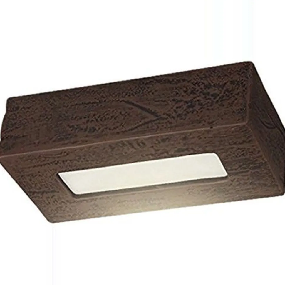 Stilvolle Wandleuchte aus Keramik in wenge