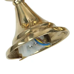 Stilvolle Wandleuchte GRETA Messing Glas Antik