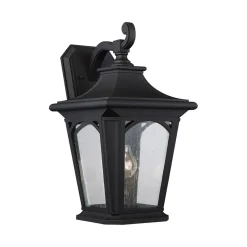 Stilvolle Wandleuchte MARY Schwarz Rustikal IP44