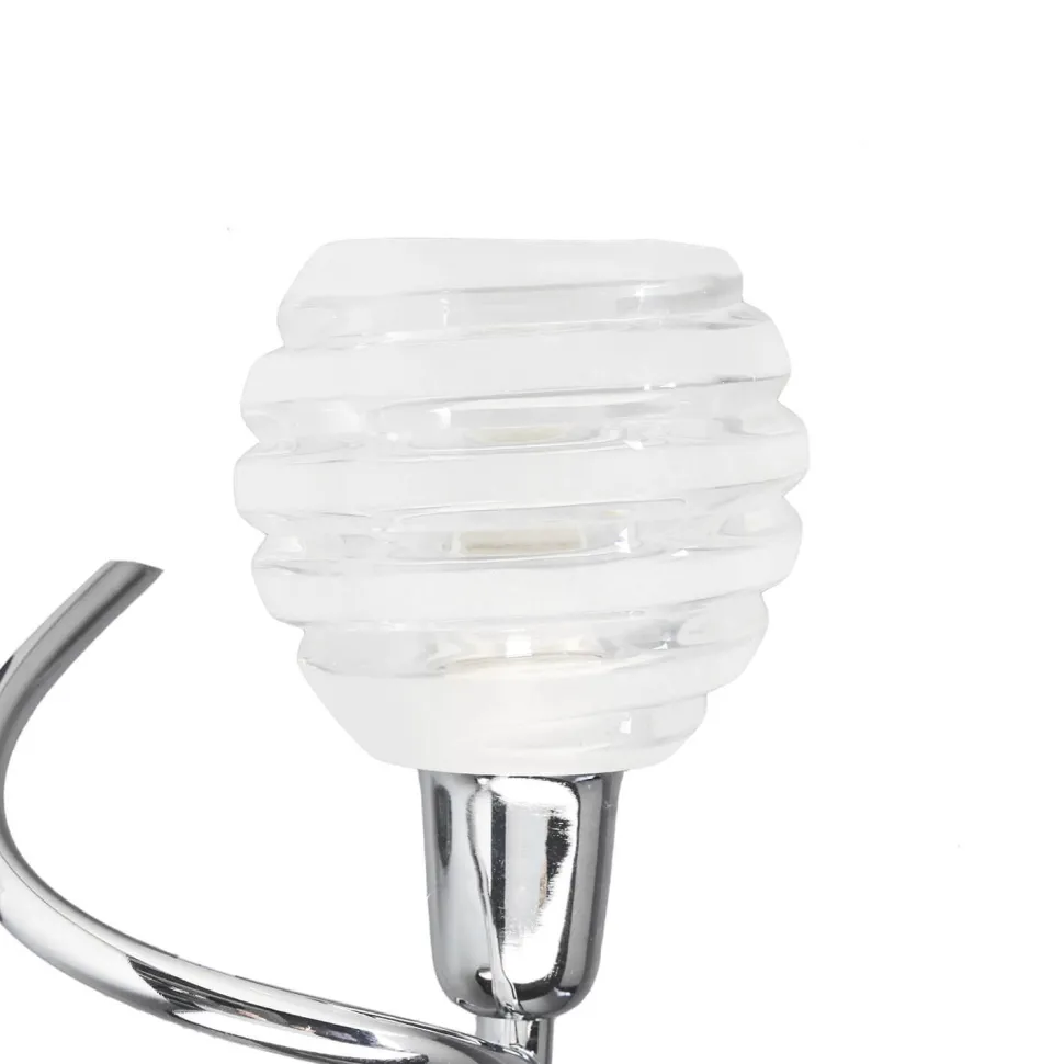 Stilvolle Wandleuchte Serpe in Chrom