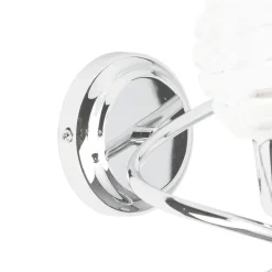 Stilvolle Wandleuchte Serpe in Chrom