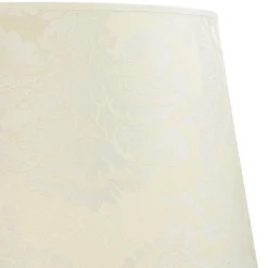 Stoff Lampenschirm Creme Weiß Stehlampe groß E27