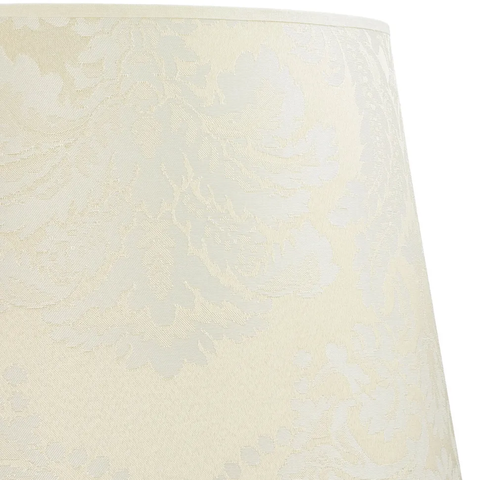 Stoff Lampenschirm Creme Weiß Stehlampe groß E27