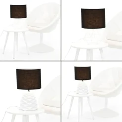 Stoff Lampenschirm mit Klettverschluss Adapter E14 E27