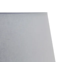 Stoff Lampenschirm Stehlampe Grau E27 WILLOW