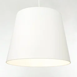 Stoff Lampenschirm Weiß Hängelampe für E27