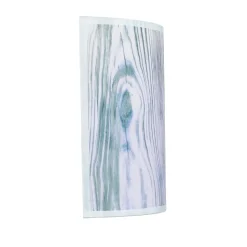 Stoff Wandlampe ALICE Lila Holz Optik Loft Design E27