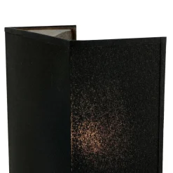 Stoff Wandleuchte Schwarz eckig E27 Loft Design ALICE
