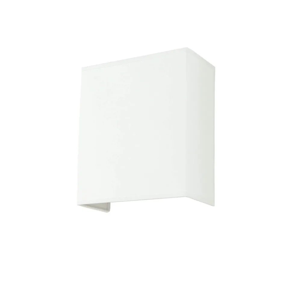 Stoff Wandleuchte Weiß eckig Loft Modern E27 ALICE
