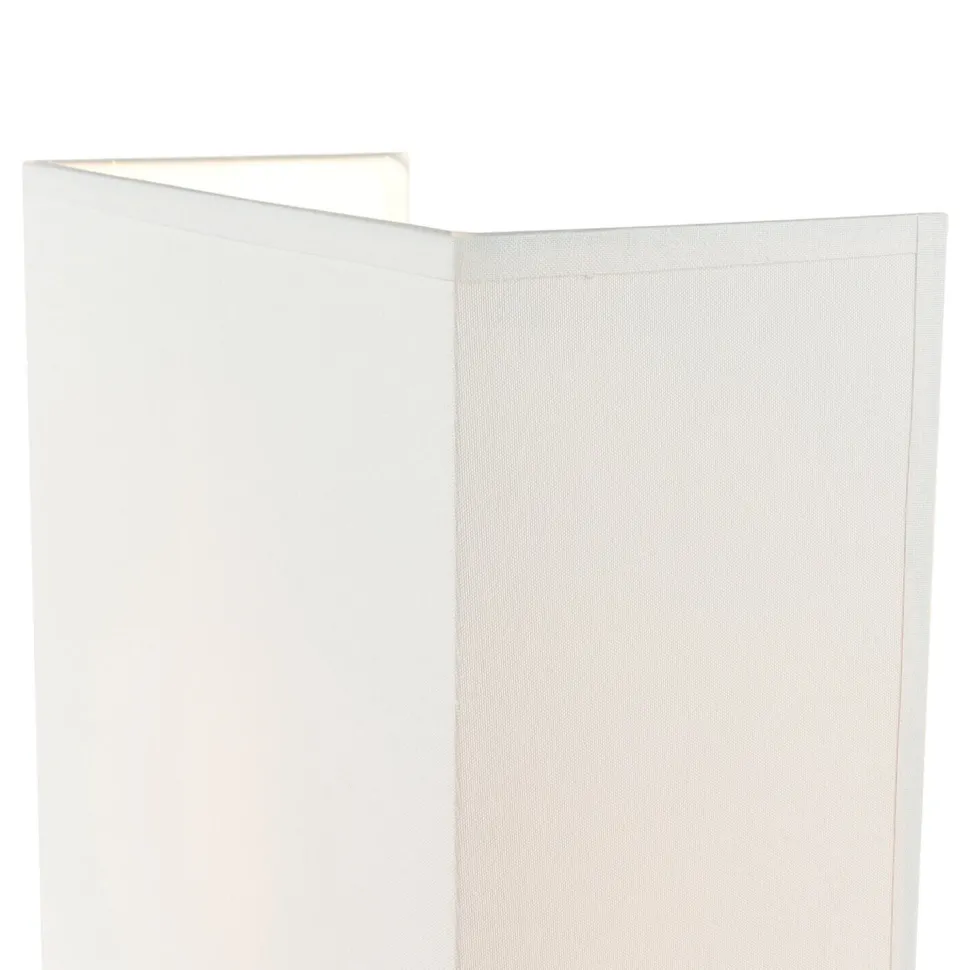 Stoff Wandleuchte Weiß eckig Loft Modern E27 ALICE