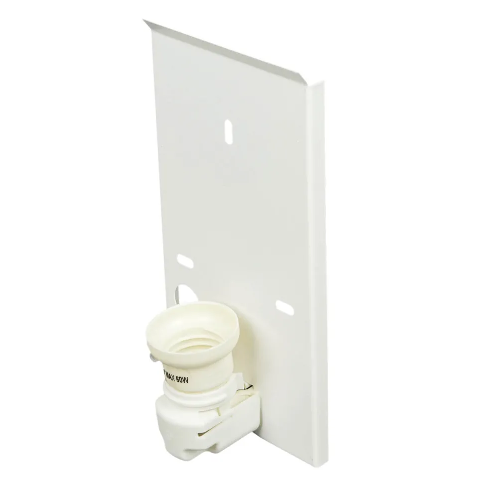 Stoff Wandleuchte Weiß eckig Loft Modern E27 ALICE