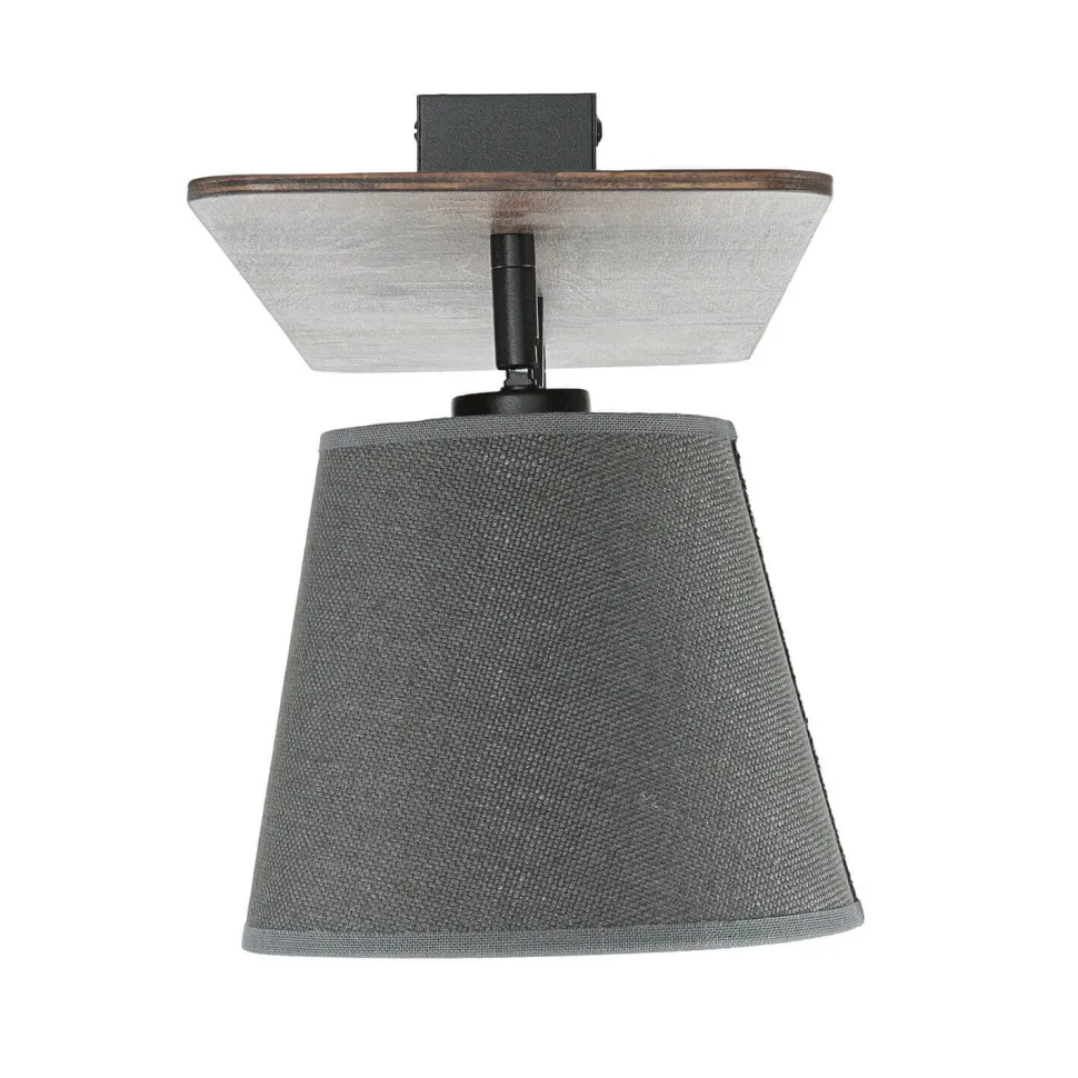 Stoffschirm Deckenleuchte AWINION in Grau 3-flmg