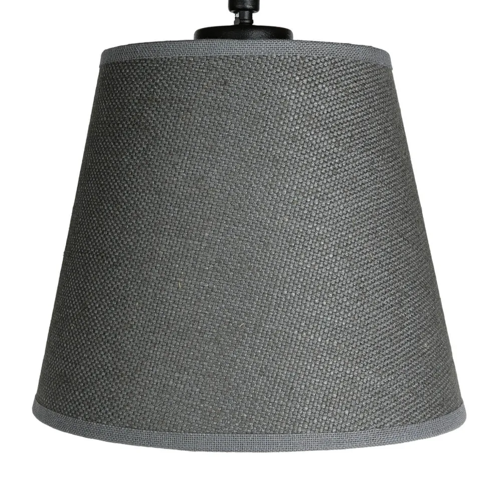Stoffschirm Deckenleuchte AWINION in Grau 3-flmg