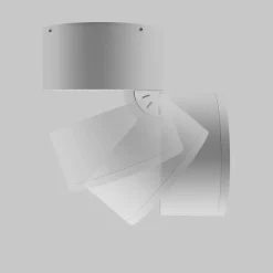 Strahler Garten LED Metall Glas verstellbar IP54 Weiß