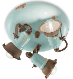 Strahler Metall Keramik verstellbar E14 3-flammig