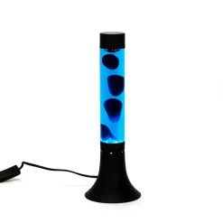 Stylische Lavalampe YVONNE Blau H:38cm dekorativ