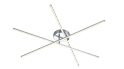 Stylische LED Deckenlampe Metall B:100 cm 9 W dimmbar