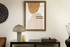 Stylische Tischlampe Taupe Metall E14 32,5 cm Sterne