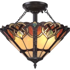 Tiffany Lampe Flur Wohnzimmer Buntglas Premium