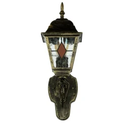 Tiffany Stil Lampe außen Gold Antik E27 SALZBURG