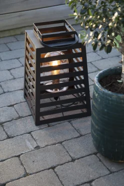 Tischlampe außen mit Kabel 60 cm hoch IP44 E27 SIGNE