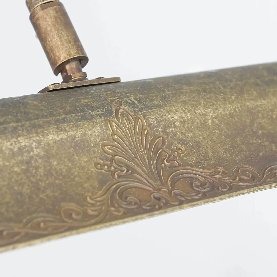 Tischlampe Bronze Hell aus Echt-Messing Premium