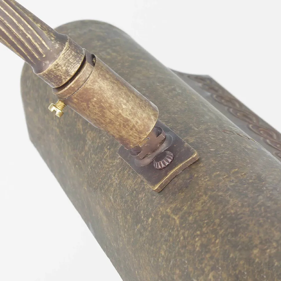 Tischlampe Bronze Hell aus Echt-Messing Premium