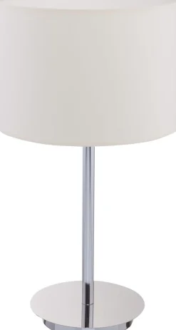 Tischlampe Chrom 43cm HOTEL Wohnzimmer Lampe