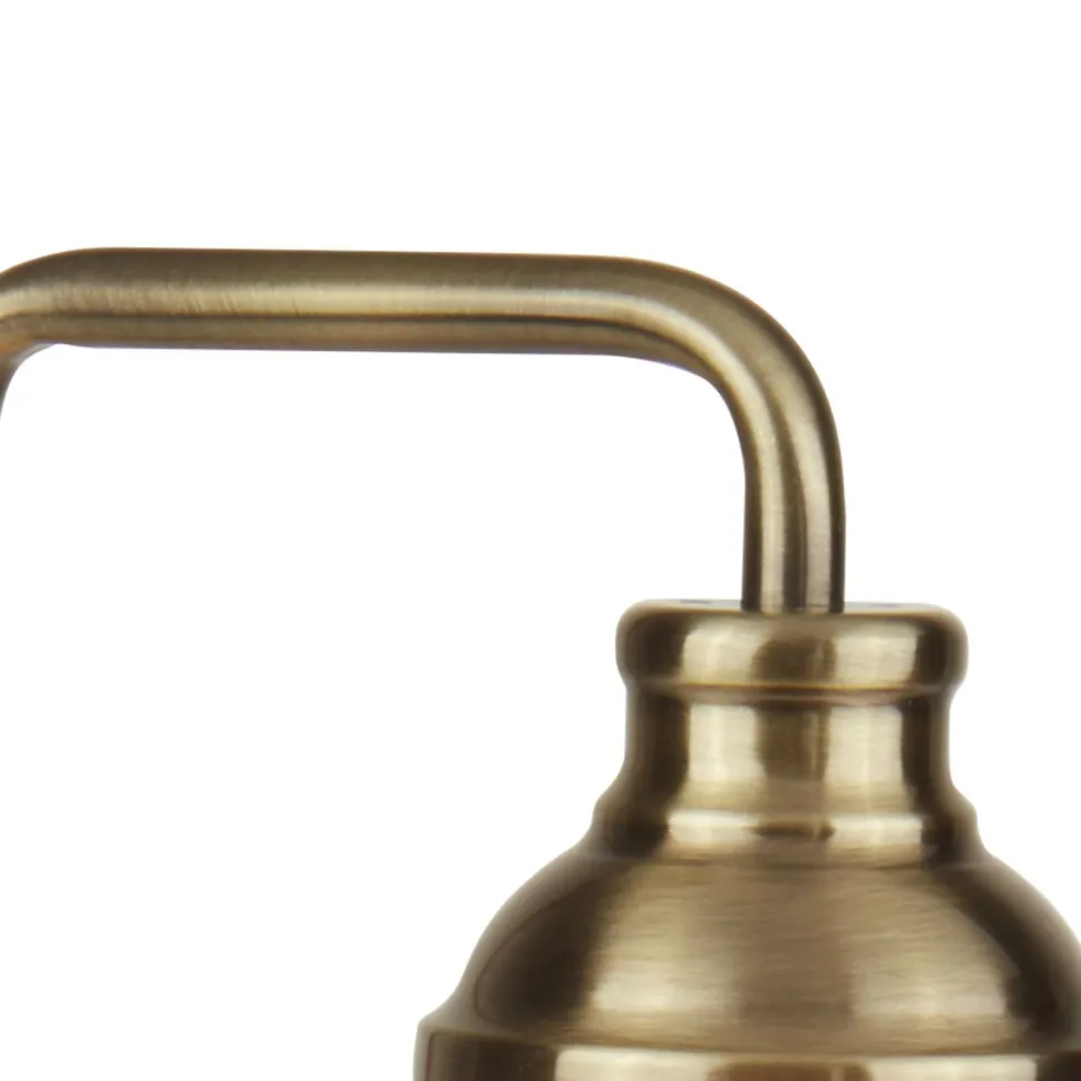 Tischlampe E27 45 cm in Messing Antik Klar Jugendstil