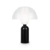 Tischlampe Glas Keramik E14 rund D: 30 cm 42,5 cm