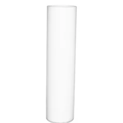 Tischlampe Glas Weiß matt 40 cm E27 Kabelschalter