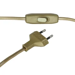 Tischlampe Glasschirm Grün aus Echt-Messing