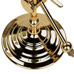Tischlampe Gold 24K Echt-Messing Jugendstil