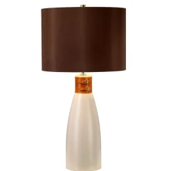 Tischlampe INCA Braun Keramik 71cm Klassisch Lampe