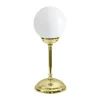 Tischlampe Messing Glas H: 31 cm Kugel Schirm E14