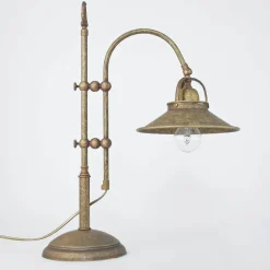 Tischlampe Messing in Antik Bronze