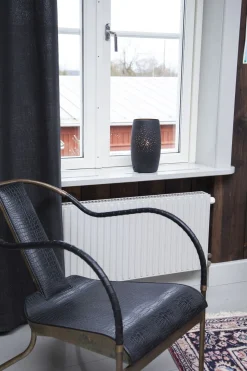 Tischlampe Metall 26 cm hoch Schwarz E27 dekorativ GITTE