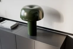 Tischlampe Metall E27 41 cm hoch Grün Retro kippbar