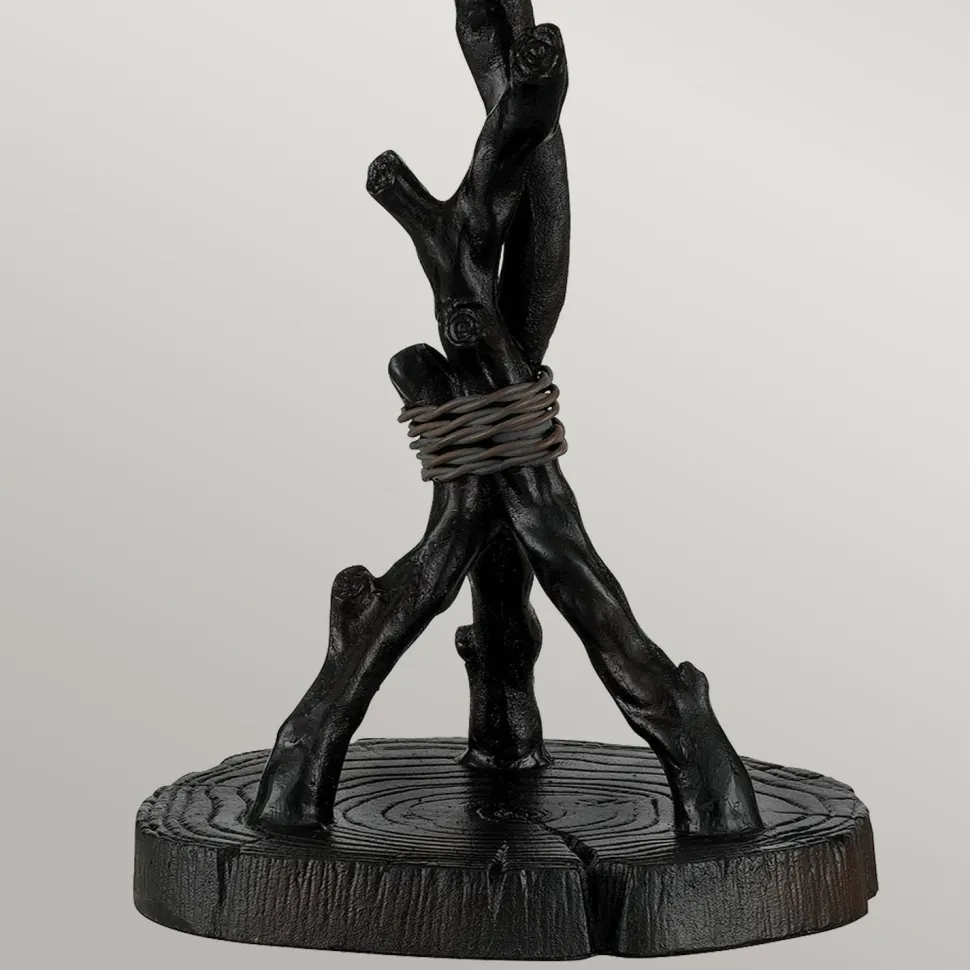 Tischlampe Metall Glas 62,9 cm Tiffany Stil 2x E27 Handarbeit