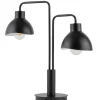Tischlampe Metall Lesen E27 2-flammig 48 cm dekorativ