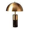 Tischlampe Metall Schwarz Gold Leselicht E27 52 cm hoch