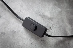 Tischlampe Metall Schwarz Gold Leselicht E27 52 cm hoch