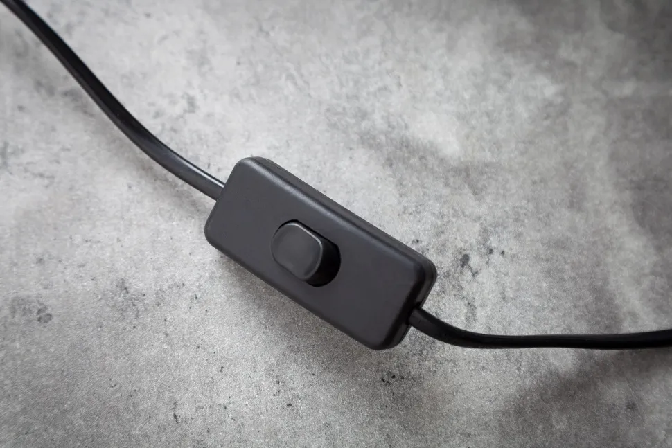 Tischlampe Metall Schwarz Gold Leselicht E27 52 cm hoch