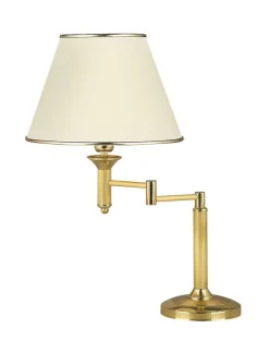 Tischlampe PENELO in Messing 56cm schwenkbar Licht