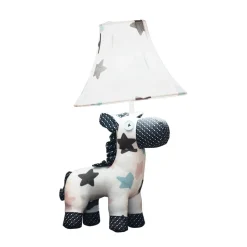 Tischlampe Pferd Weiß Rosa Blau 47cm Kinder Erwachsene