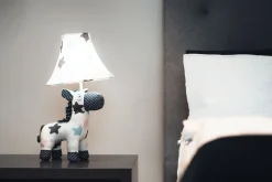 Tischlampe Pferd Weiß Rosa Blau 47cm Kinder Erwachsene